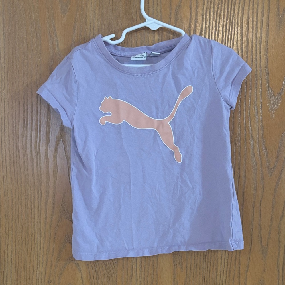 Puma Kids Lilac Short Sleeve Tee